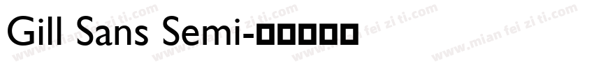 Gill Sans Semi字体转换